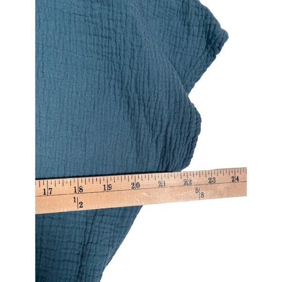 BOBI Drawstring‎ Easy Romper in Beach Gauze sz L Blue Stone - Picture 5 of 11